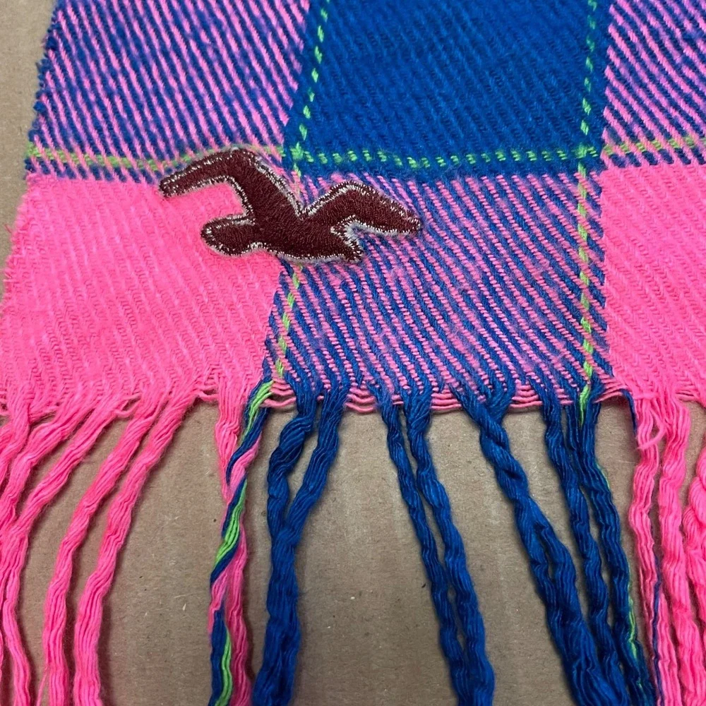 Hollister Men's Scarf Plaid‎ Flannel Colorful (15